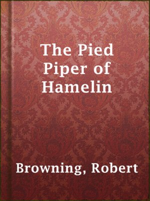 cover image of The Pied Piper of Hamelin